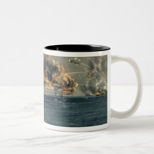Tasse 2 Couleurs Bombardement de fort Sumter (Droit)