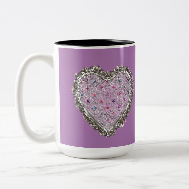 Tasse 2 Couleurs Bon Charme Amoureux (Gauche)