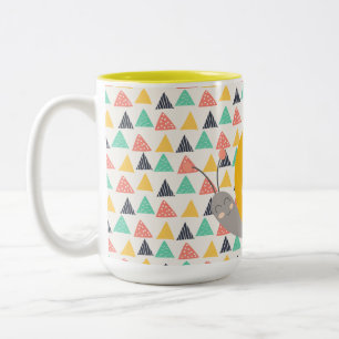 Tasse 2 Couleurs Bon escargot sur les triangles