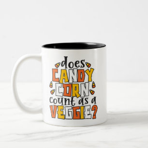 Tasse 2 Couleurs Bonbons d'Halloween drôles