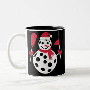 Tasse 2 Couleurs Bonhomme de neige famille chapeau de Santa Xmas Pi