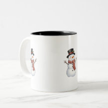 Bonhomme de neige heureux