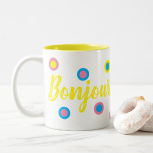 Tasse 2 Couleurs Bonjour