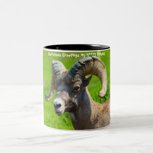 Tasse 2 Couleurs Bonjour à Noël Mon ami (Centre)