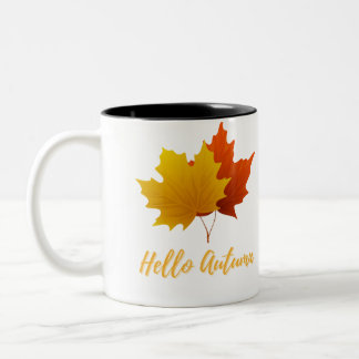 Tasse 2 Couleurs Bonjour automne
