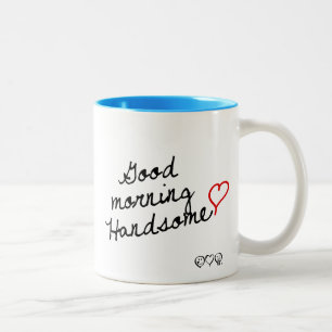 Tasse 2 Couleurs Bonjour beau !