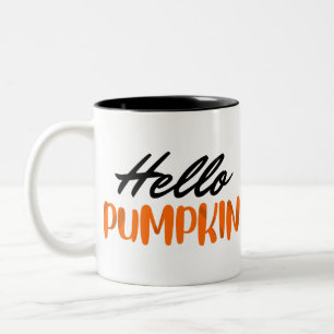 Tasse 2 Couleurs Bonjour Citrouille automne saison automne automne