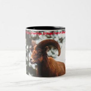Tasse 2 Couleurs Bonjour Noël Grand-père Hunter Gatherer