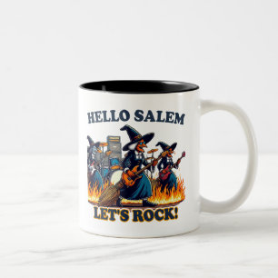 Tasse 2 Couleurs Bonjour Salem Massachusetts Witch Rock Band