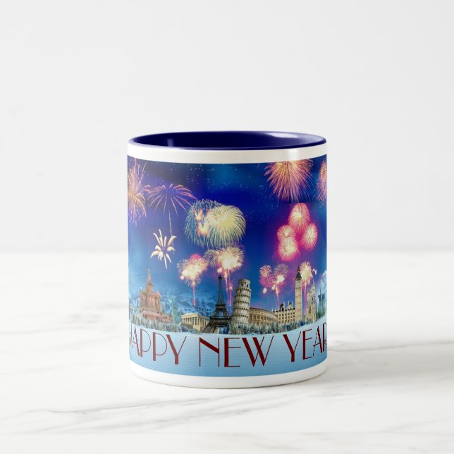 Tasse 2 Couleurs Bonne année ! (Centre)