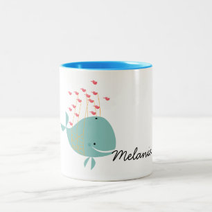 Tasse 2 Couleurs Bonne baleine
