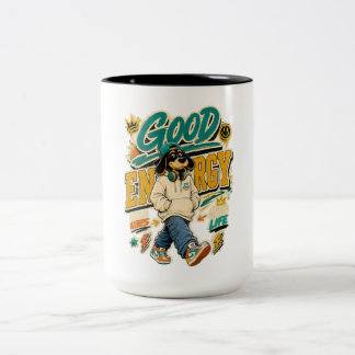 Tasse 2 Couleurs Bonne Énergie Vibes Positives