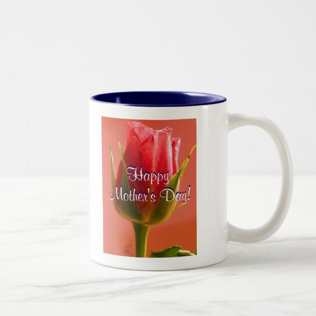 Tasse 2 Couleurs Bonne fête des mères Rose rose (Droit)