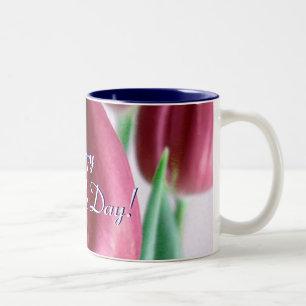 Tasse 2 Couleurs Bonne fête des mères Rosey Tulips