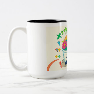 Tasse 2 Couleurs Bonne fleur