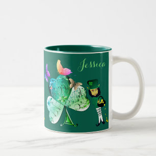Tasse 2 Couleurs "Bonne St. Patrick's Day" Leprechaun