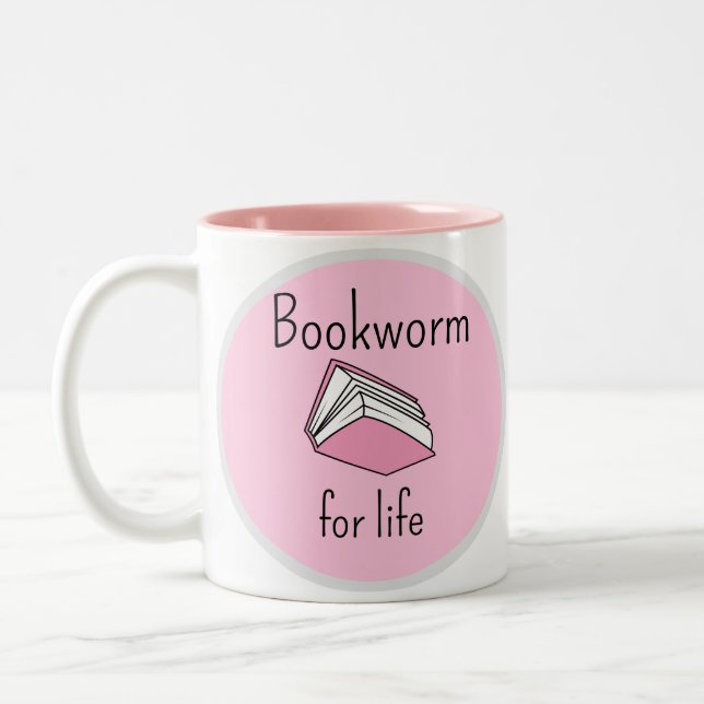 Tasse 2 Couleurs Book Worm Book Lovers (Gauche)