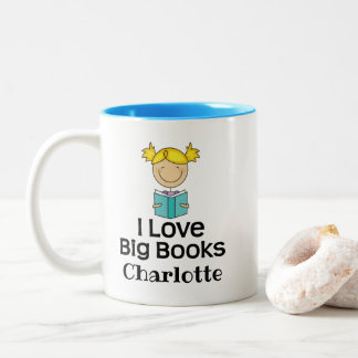 Tasse 2 Couleurs Bookworm I Love Big Books