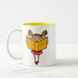 Tasse 2 Couleurs Bookworm livre amant fille geek
