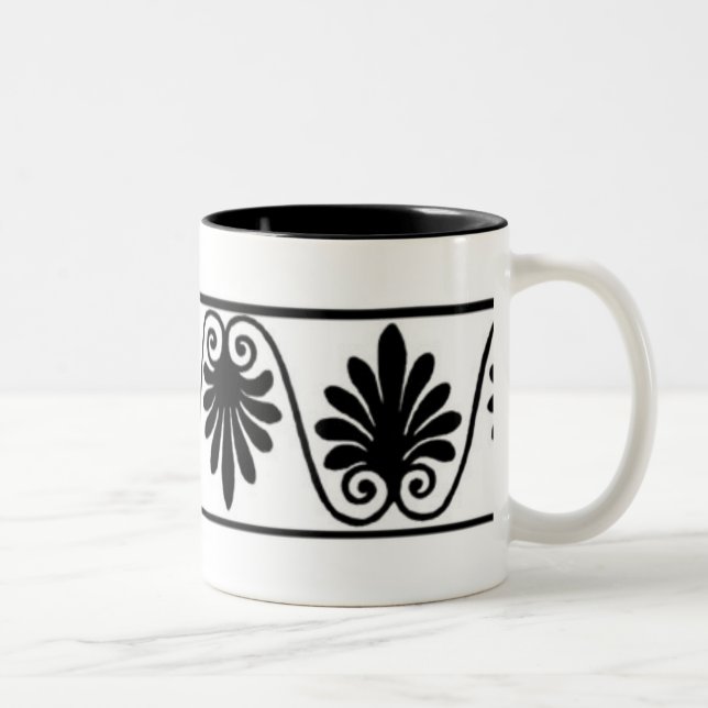 Tasse 2 Couleurs Bordure vintage (Droit)