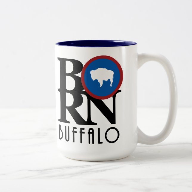 Tasse 2 Couleurs BORN Buffalo 15oz (Droit)