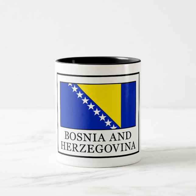 Tasse 2 Couleurs Bosnie-Herzégovine (Centre)