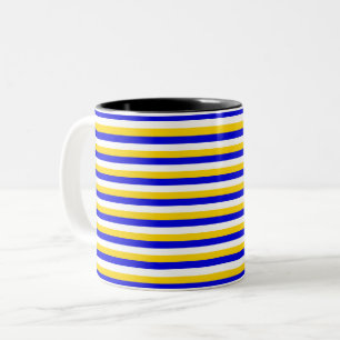 Tasse 2 Couleurs Bosnie Herzégovine Uruguay drapeau rayures pays pa