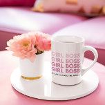 Tasse 2 Couleurs Boss de fille rose moderne Meilleur cadeau de fill<br><div class="desc">Boss de fille rose moderne Meilleur cadeau de fille</div>