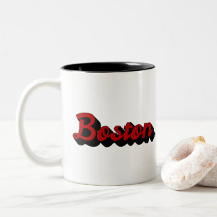 Tasse 2 Couleurs Boston rouge et noir