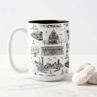 Tasse 2 Couleurs Boston Toile (éd. anniversaire) Noir/Blanc