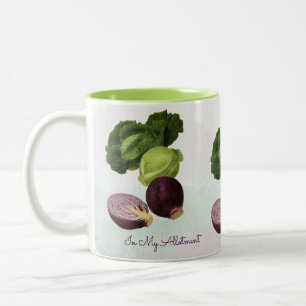 Tasse 2 Couleurs Botanique vintage "My Allotissement Cabbages"