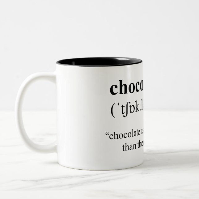 Tasse 2 Couleurs Bouchon de chocolat (Gauche)