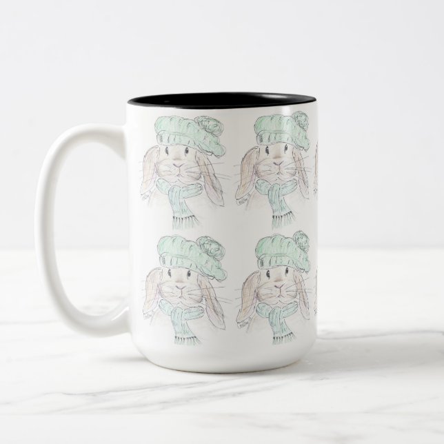 Tasse 2 Couleurs Bouchon de lapin (Gauche)