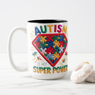 Tasse 2 Couleurs Bouclier de super-héros pour la sensibilisation à