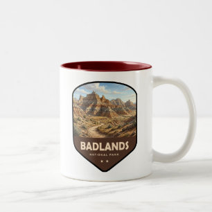 Tasse 2 Couleurs Bouclier du Parc national de Badlands