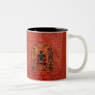 Tasse 2 Couleurs Bouddha Akshobhya Art bouddhiste tibétain Thangka