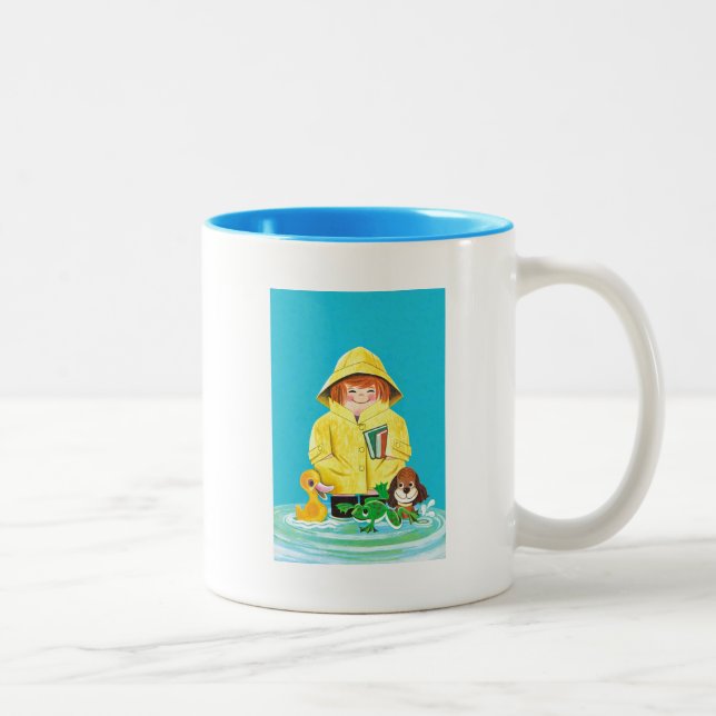 Tasse 2 Couleurs Bouddles amusants (Droit)