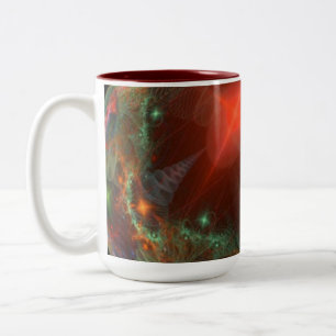 Tasse 2 Couleurs Boue à flammes fractales