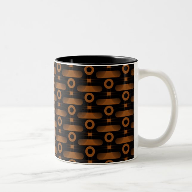 Tasse 2 Couleurs Boue Abstraite ultramoderne, cuivre (Droit)