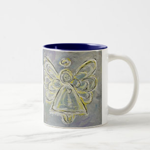 Tasse 2 Couleurs Boue Angel blanc