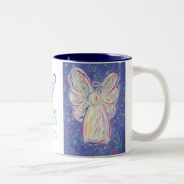 Tasse 2 Couleurs Boue Angel de nuit étoilée (Droit)