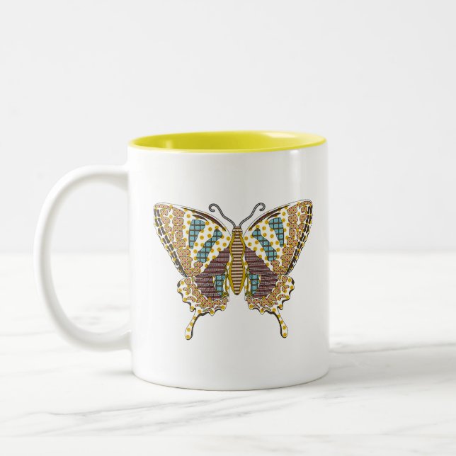 Tasse 2 Couleurs Boue d'aztèque Swallowtail (Gauche)