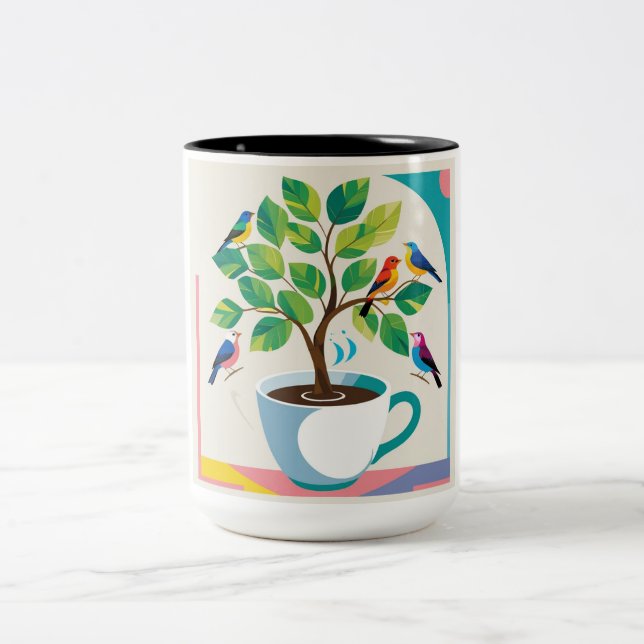 Tasse 2 Couleurs Boue de café (Centre)