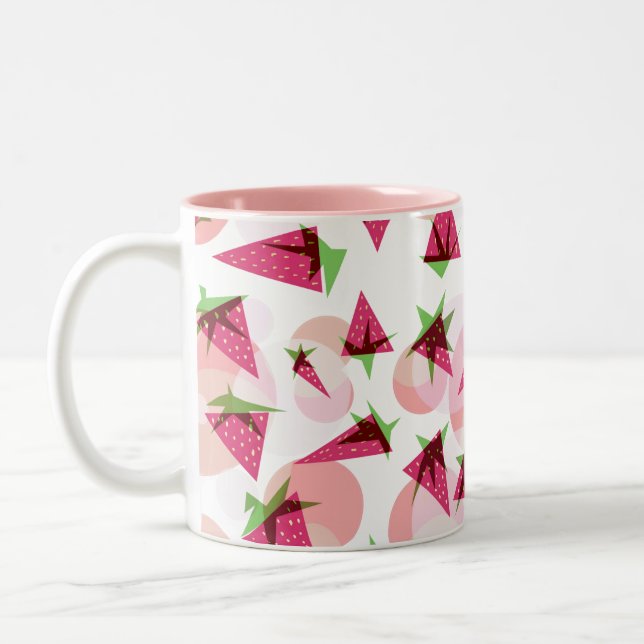 Tasse 2 Couleurs Boue de champs de fraises (Gauche)