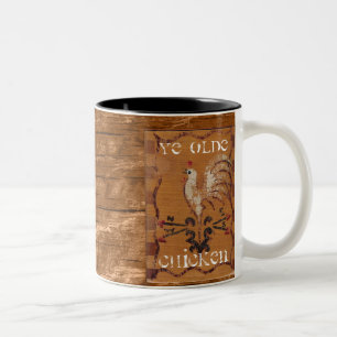 Tasse 2 Couleurs Boue de poulet vintage