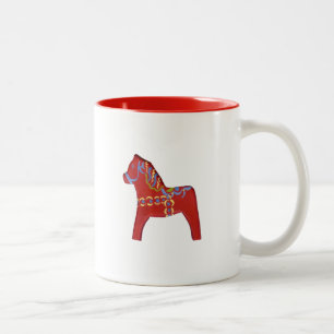 Tasse 2 Couleurs Boue du Cheval Rouge