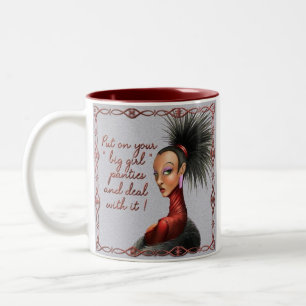 Tasse 2 Couleurs Boue "grandes culottes de fille "