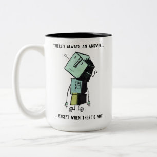 Tasse 2 Couleurs Boue robot rétro