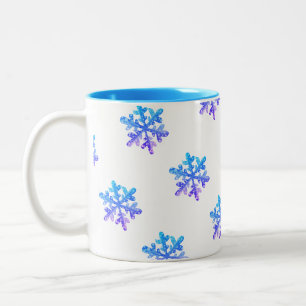 Tasse 2 Couleurs Boug cadeau de flocons de neige colorés