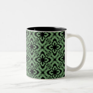 Tasse 2 Couleurs Boug Damas, Vert